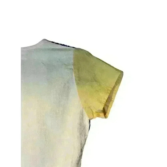 PO-EM “Ode” Natural Handwoven cotton block printed summer wrap dress XS - Picture 6 of 9